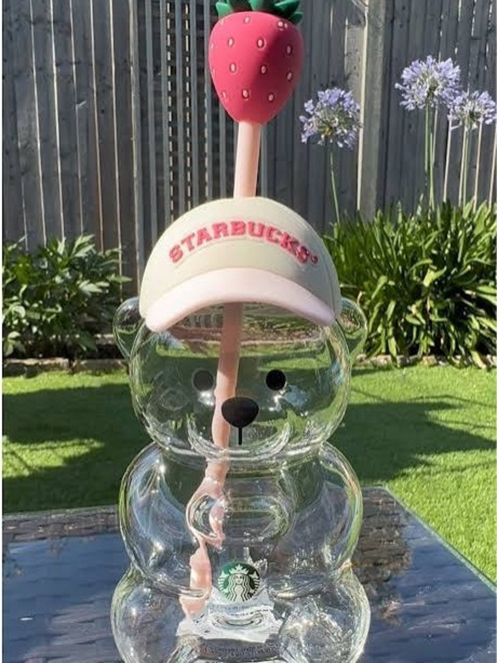 New! Starbucks Pink Bearista Strawberry Topper Summer 2026 Collection
